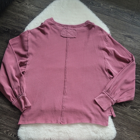 NWT Free People Ready For This Tee in Washed Amathyst Sz XS (Very Oversized) - Picture 3 of 8